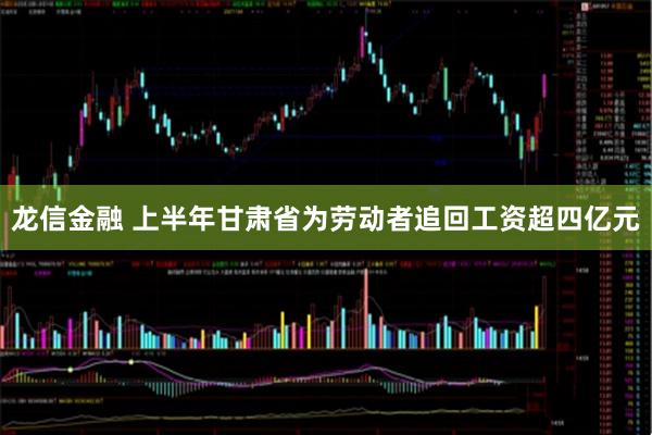 龙信金融 上半年甘肃省为劳动者追回工资超四亿元