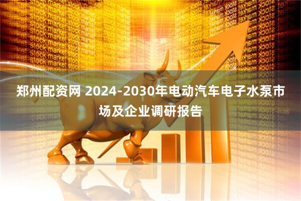 郑州配资网 2024-2030年电动汽车电子水泵市场及企业调研报告