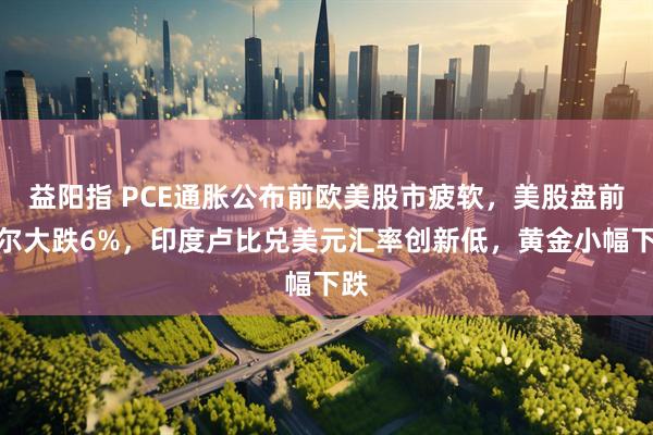 益阳指 PCE通胀公布前欧美股市疲软，美股盘前戴尔大跌6%，印度卢比兑美元汇率创新低，黄金小幅下跌